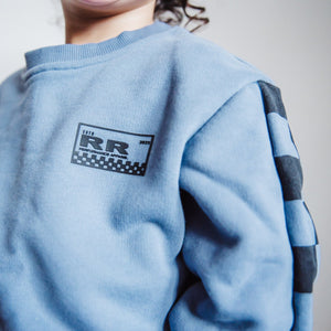 Oversized Performance Crewneck - Outer Blue