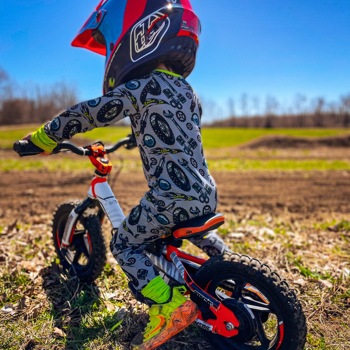 Zippered Romper- Speedshop Jammies