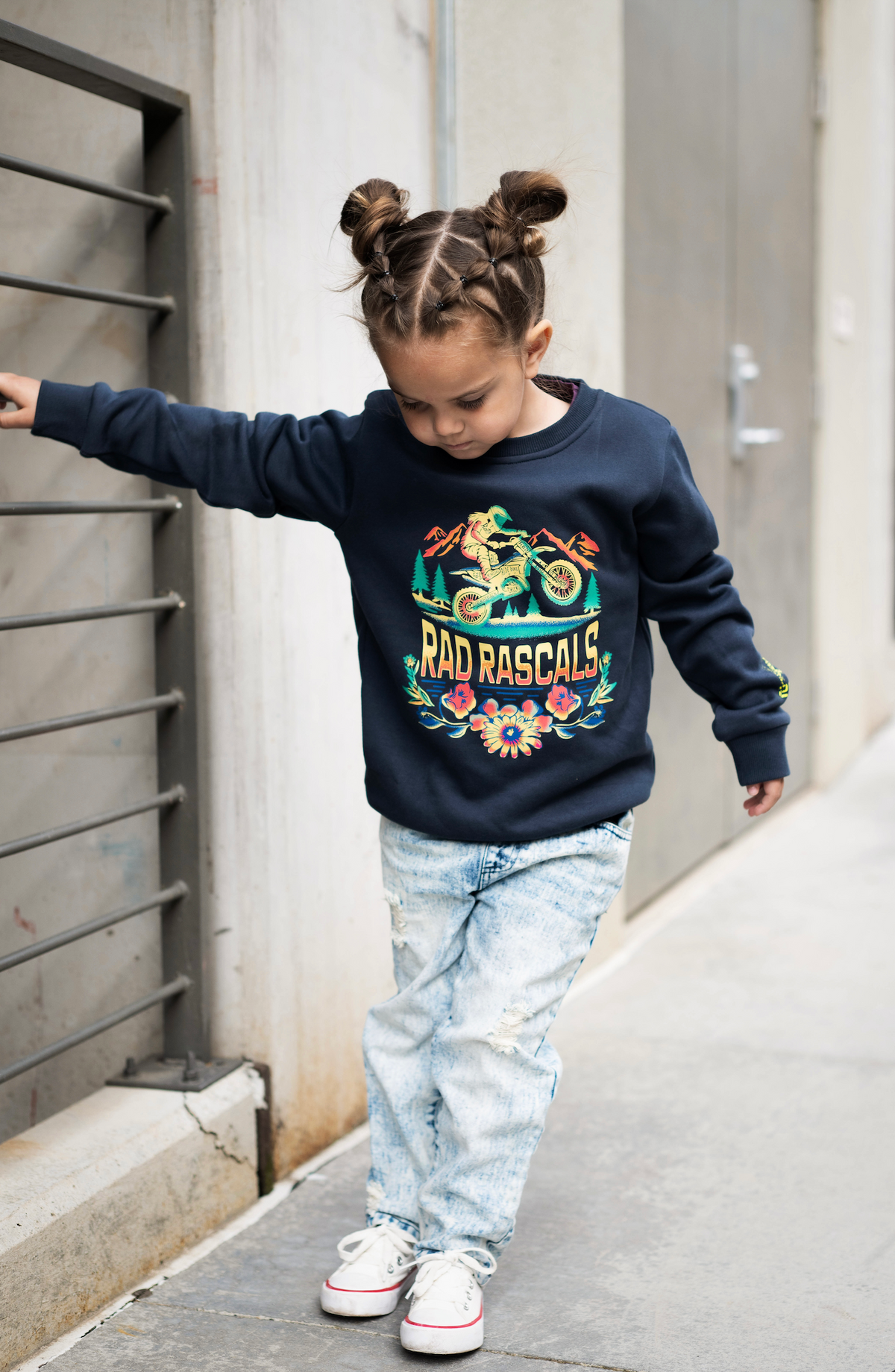 Rad Chicks Ride Bikes-Crewneck